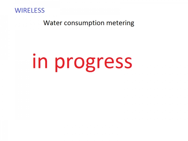 Wireless water consumption measurement and billing